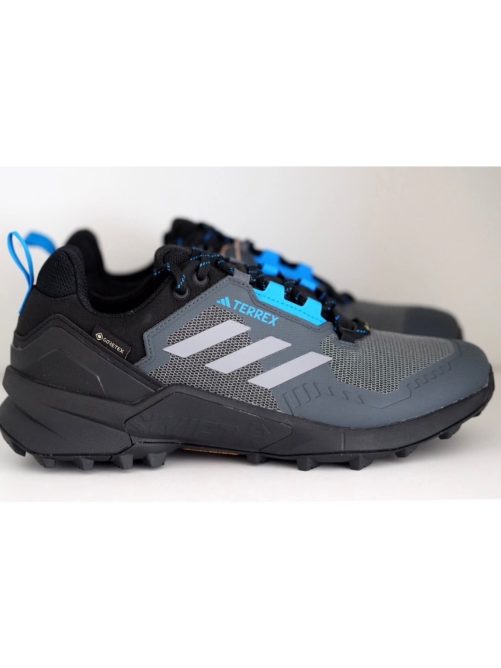 Adidas Terrex Swift R3 GTX Gore-Tex Hiking Low Shoes Black Blue HR1311 Men 10.5